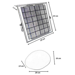 Lampada da giardino a led rgb+4000k a pannello solare luce decorativa