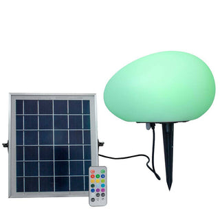 Lampada da giardino a led rgb+4000k a pannello solare luce decorativa