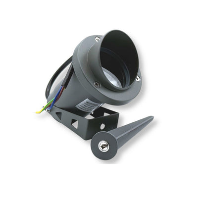 Faretto da esterno lampada da giardino doppia istallazione con picchetto interrabile e staffa a parete portalampada GU10 IP65
