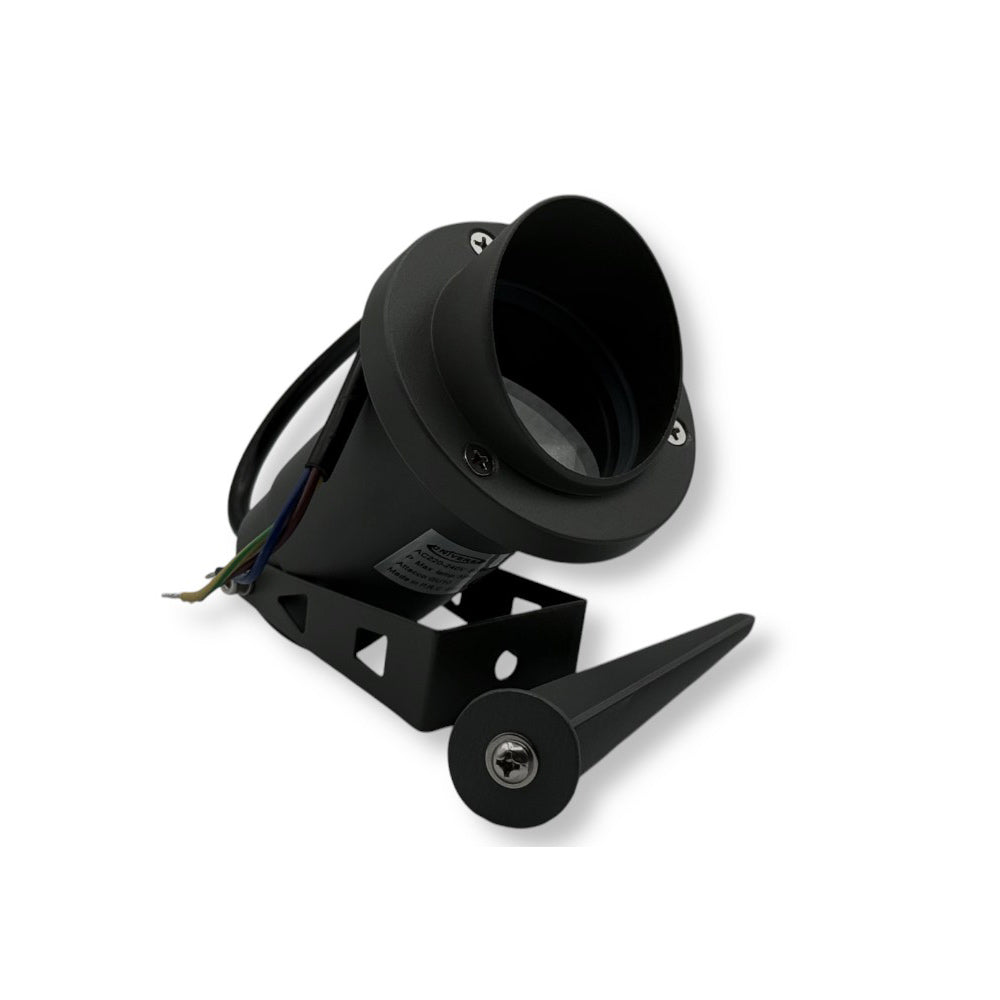 Faretto da esterno lampada da giardino doppia istallazione con picchetto interrabile e staffa a parete portalampada GU10 IP65