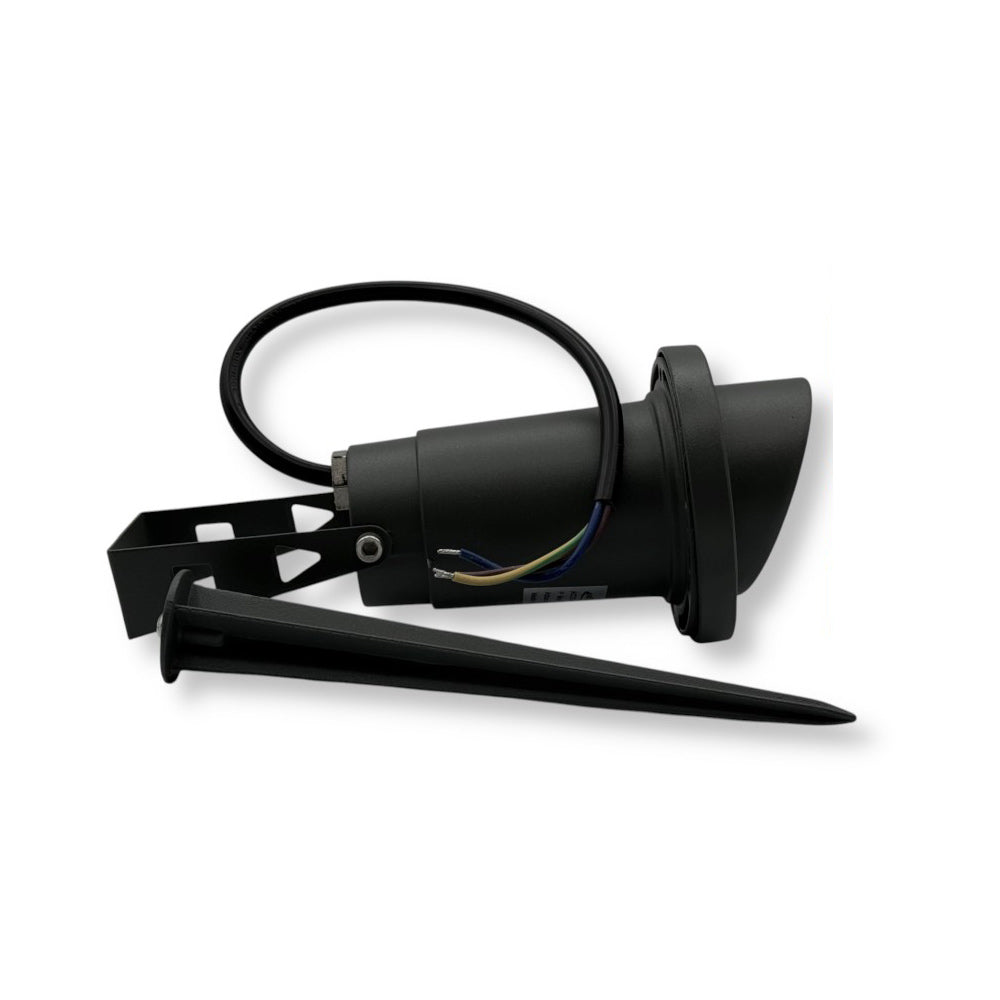 Faretto da esterno lampada da giardino doppia istallazione con picchetto interrabile e staffa a parete portalampada GU10 IP65