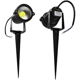 Faretto led 5 watt picchetto e staffa luce fredda calda naturale verde