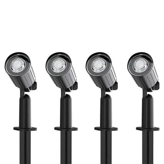 Set 4 farI led a picchetto 40W pannello solare luce 6500K 3000K  IP65