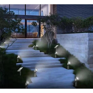 Set 4 farI led a picchetto 40W pannello solare luce 6500K 3000K  IP65