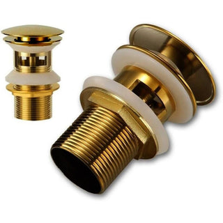 Piletta di scarico oro universale 1/4" per lavandino pop-up tappo
