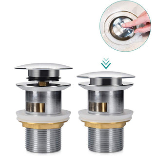 Piletta di scarico 1/4" in ottone lucido per lavandino pop-up tappo