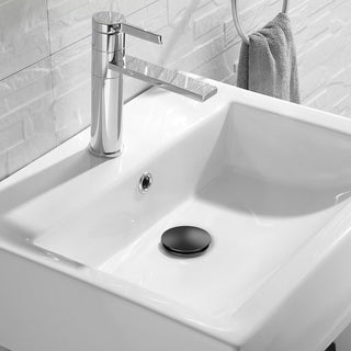 Piletta di scarico 1/4" nera per lavandino bidet click clack