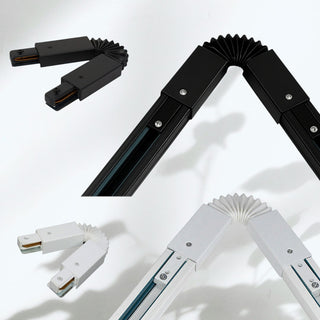 Connettore giunto flessibile per binario elettrificato monofase