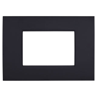 Placchetta nera da 3 a 7 posti compatibile living light cassetta 503