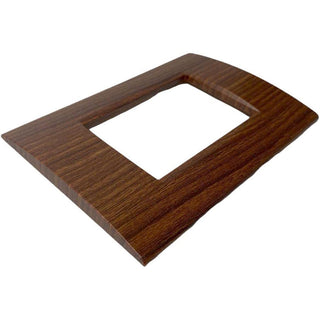 Placchetta noce da 3 a 7 posti compatibile living light cassetta 503
