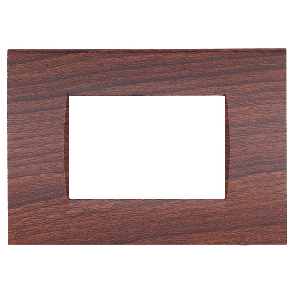 Placchetta a 3 4 7 posti color noce cassetta 503 compatibile con living light supporto cover