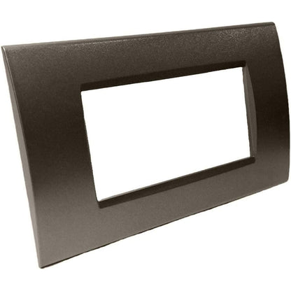 Placchetta a 3 4 7 posti testa di moro cassetta 503 compatibile con living light supporto cover