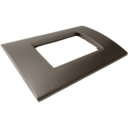 Placchetta a 3 4 7 posti testa di moro cassetta 503 compatibile con living light supporto cover