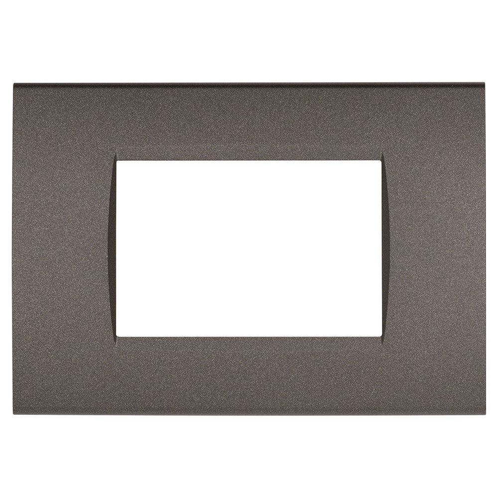 Placchetta a 3 4 7 posti testa di moro cassetta 503 compatibile con living light supporto cover