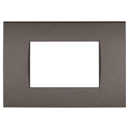 Placchetta a 3 4 7 posti testa di moro cassetta 503 compatibile con living light supporto cover