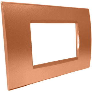 Placchetta arancio 3-7 posti compatibile living light cassetta 503