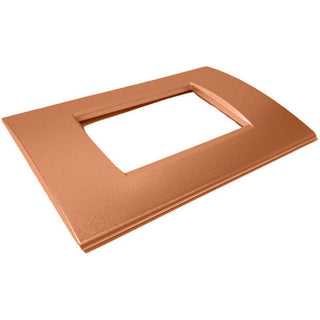 Placchetta arancio 3-7 posti compatibile living light cassetta 503
