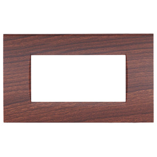 Placchetta noce da 3 a 7 posti compatibile living light cassetta 503