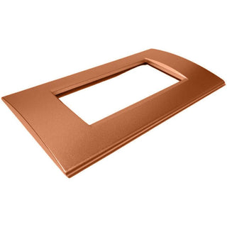 Placchetta arancio 3-7 posti compatibile living light cassetta 503