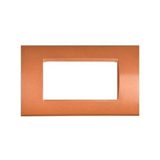 Placchetta arancio 3-7 posti compatibile living light cassetta 503