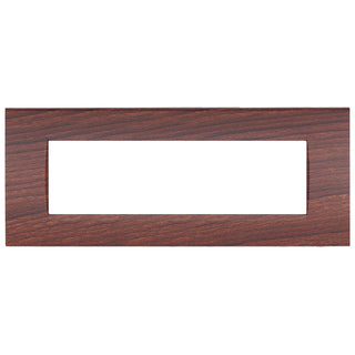 Placchetta noce da 3 a 7 posti compatibile living light cassetta 503