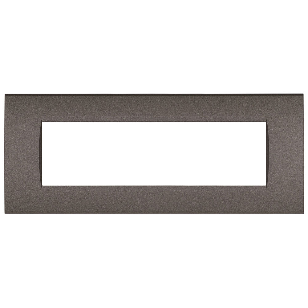 Placchetta a 3 4 7 posti testa di moro cassetta 503 compatibile con living light supporto cover