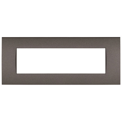 Placchetta a 3 4 7 posti testa di moro cassetta 503 compatibile con living light supporto cover