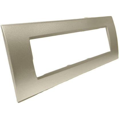 Placchetta a 3 4 7 posti oro satinato cassetta 503 compatibile con living light supporto cover