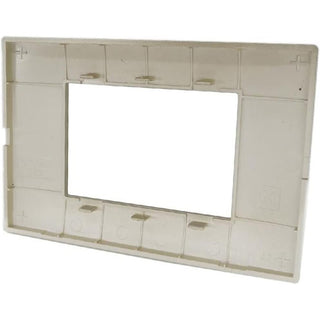 Placchetta 3 4 7 posti champagne compatibile con vimar plana