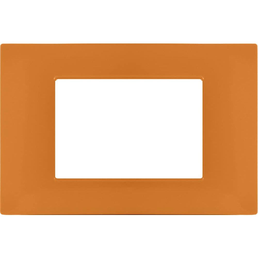 Placchetta per interruttore a 3 4 7 posti arancio cassetta 503 compatibile con vimar plana supporto cover