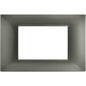 Placchetta per interruttore a 3 4 7 posti grigio scuro cassetta 503 compatibile con vimar plana supporto cover