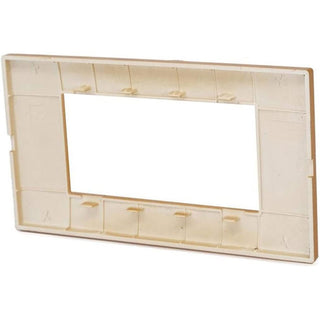Placchetta 3 4 7 posti arancio compatibile con vimar plana