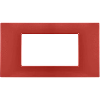 Placchetta 3 4 7 posti corallo compatibile con vimar plana