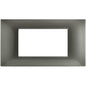 Placchetta per interruttore a 3 4 7 posti grigio scuro cassetta 503 compatibile con vimar plana supporto cover