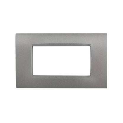 Placchetta per interruttore a 3 4 7 posti grigio pietra cassetta 503 compatibile con living air supporto cover