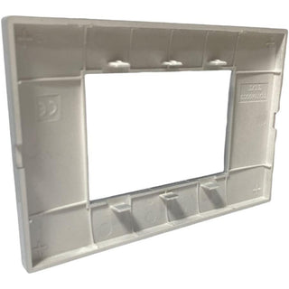 Placchetta 3 4 7 posti silver compatibile con vimar plana