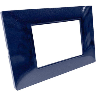 Placchetta 3 4 7 posti blue navy compatibile con vimar plana