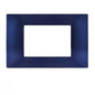 Placchetta per interruttore a 3 4 7 posti blue navy cassetta 503 compatibile con vimar plana supporto cover