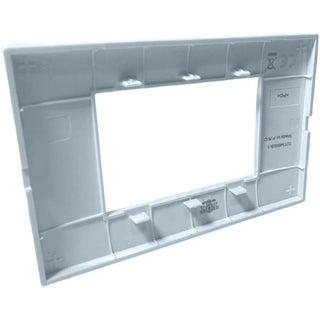 Placchetta 3 4 7 posti azzurro marino compatibile con vimar plana