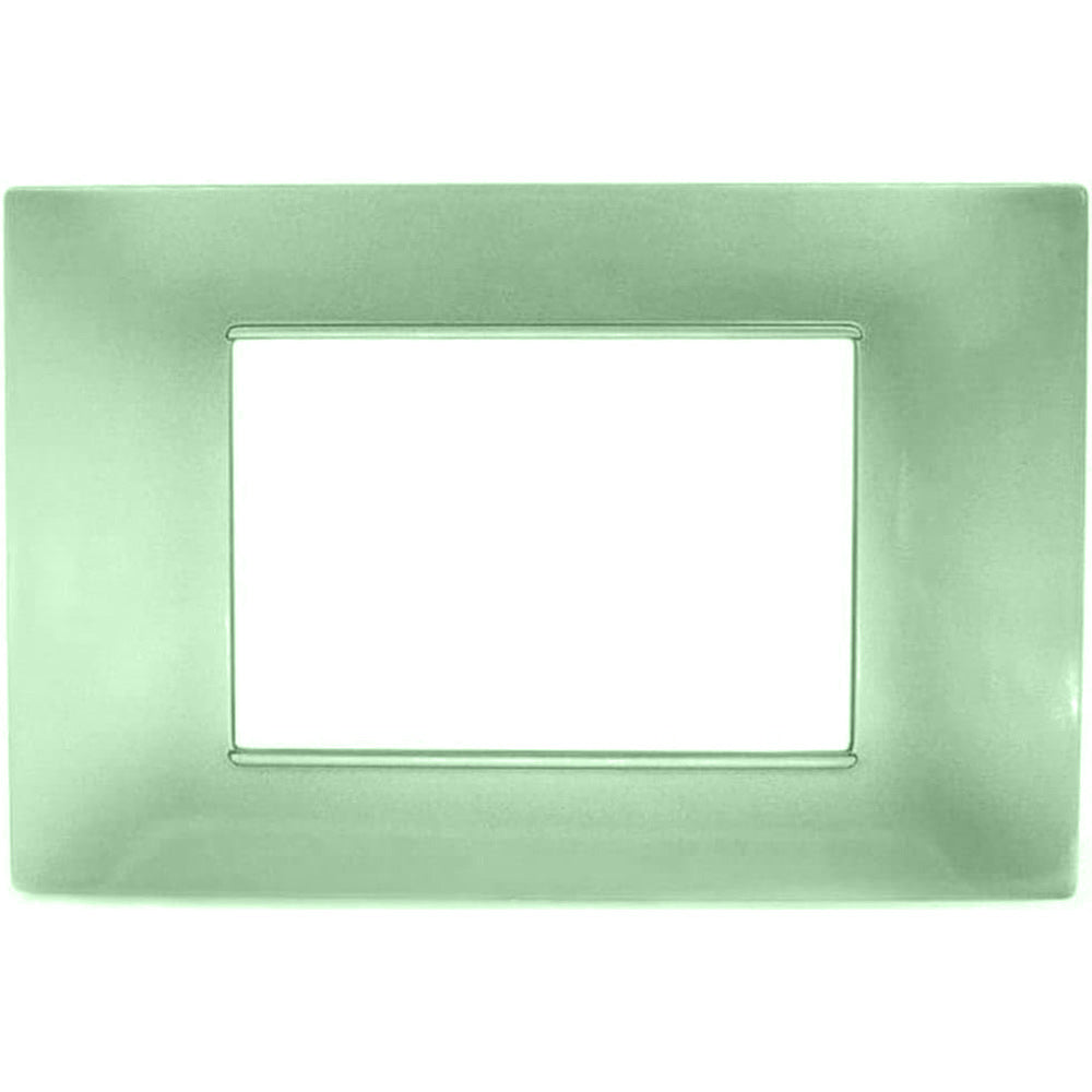 Placchetta per interruttore a 3 4 7 posti verde cassetta 503 compatibile con vimar plana supporto cover