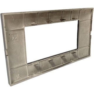 Placchetta 3 4 7 posti nera compatibile con vimar plana