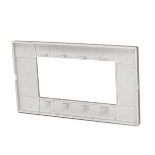 Placchetta 3 4 7 posti silver compatibile con vimar plana