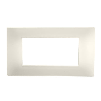 Placchetta per interruttore a 3 4 7 posti bianco perla cassetta 503 compatibile con vimar plana supporto cover