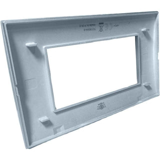 Placchetta 3 4 7 posti azzurro marino compatibile con vimar plana