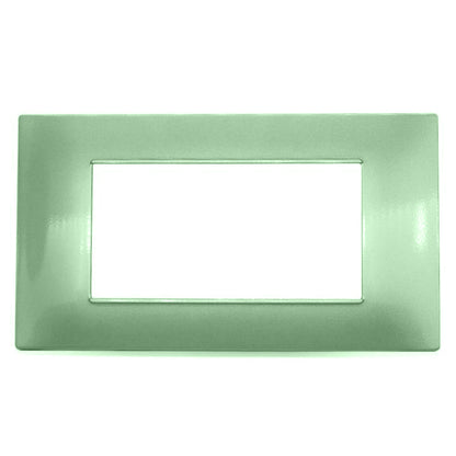 Placchetta per interruttore a 3 4 7 posti verde cassetta 503 compatibile con vimar plana supporto cover