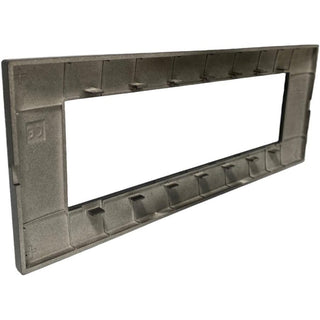 Placchetta 3 4 7 posti nera compatibile con vimar plana