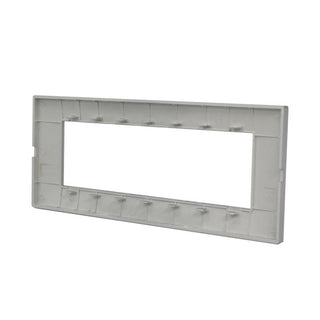 Placchetta 3 4 7 posti silver compatibile con vimar plana