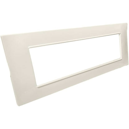 Placchetta per interruttore a 3 4 7 posti bianco perla cassetta 503 compatibile con vimar plana supporto cover