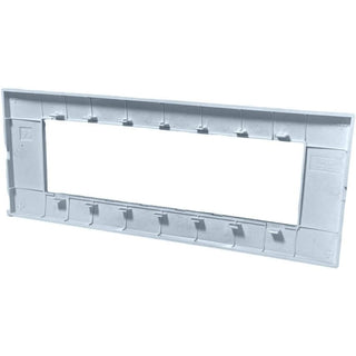 Placchetta 3 4 7 posti azzurro marino compatibile con vimar plana