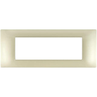 Placchetta 3 4 7 posti champagne compatibile con vimar plana